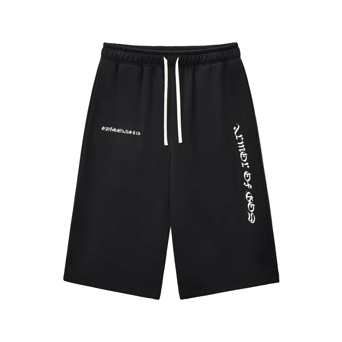 Relaxed Drawstring Three-quarter Sweatpants